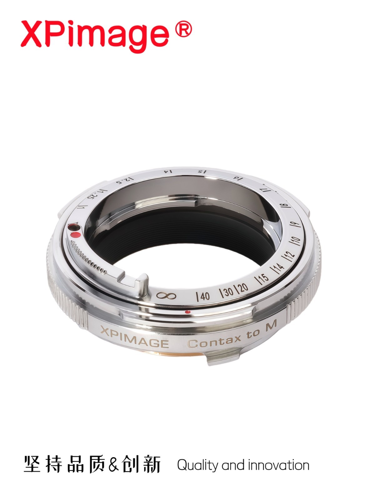 XPIMAGE Contax RF-M Lens Adapter For Contax RF Mount Lens to Leica M M6 Camera