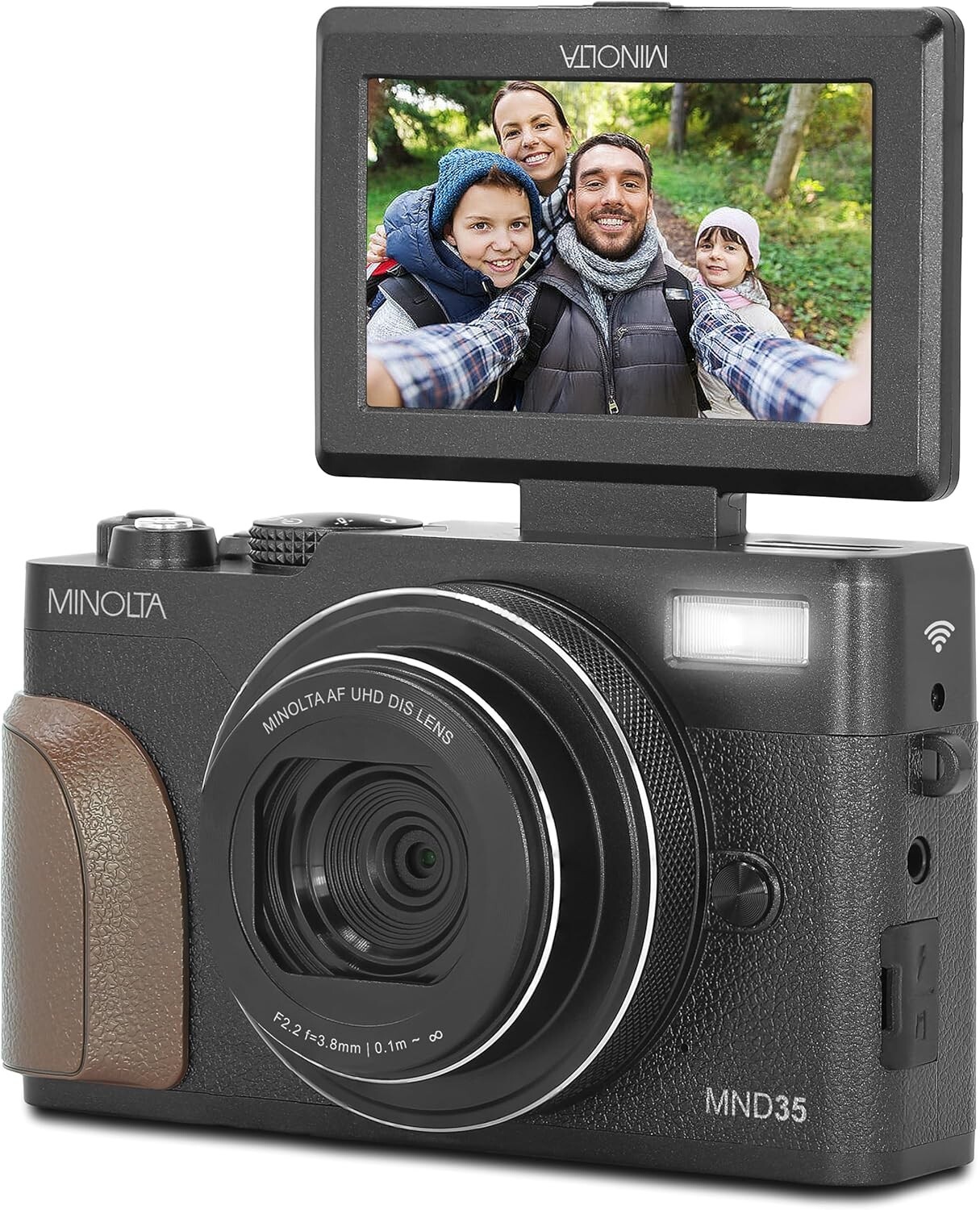 64 Mega Pixels Digital Camera with Autofocus, 4K Video & Flip-up LCD