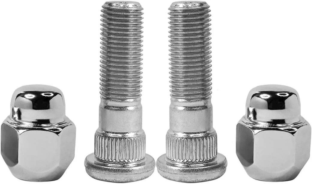 4PCS M12x1.25 Chrome Wheel Lug Stud Nut Set 28365FE001 Compatible with Subaru Fo
