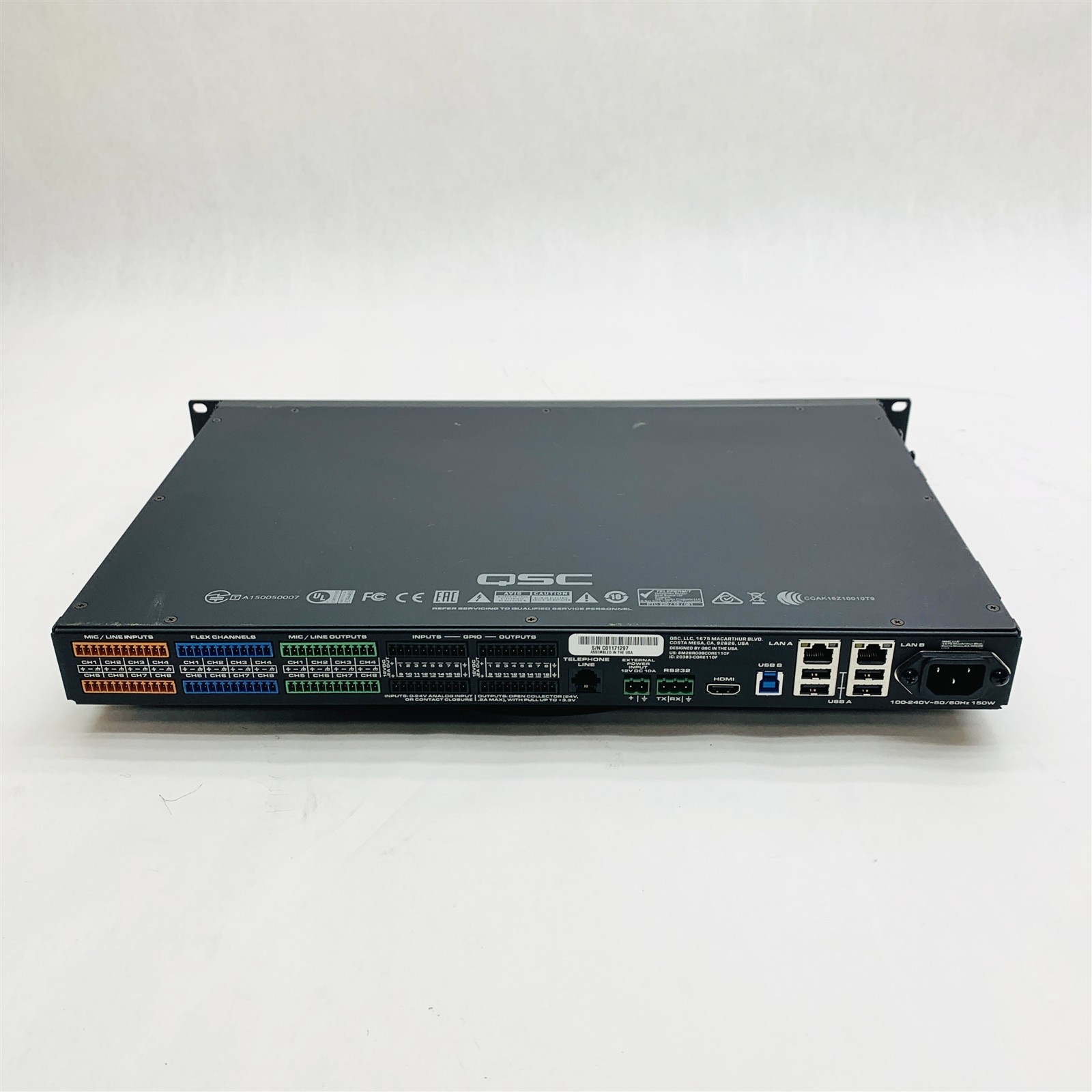 QSC Q-SYS Core 110f USB / Flex Channels DSP Digital Audio Signal Processor Parts