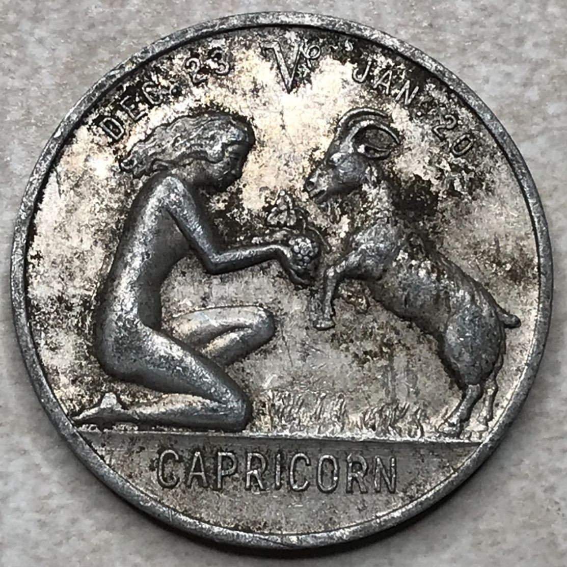 Capricorn Astrology Lucky numbers day Self Reliant Token T6169