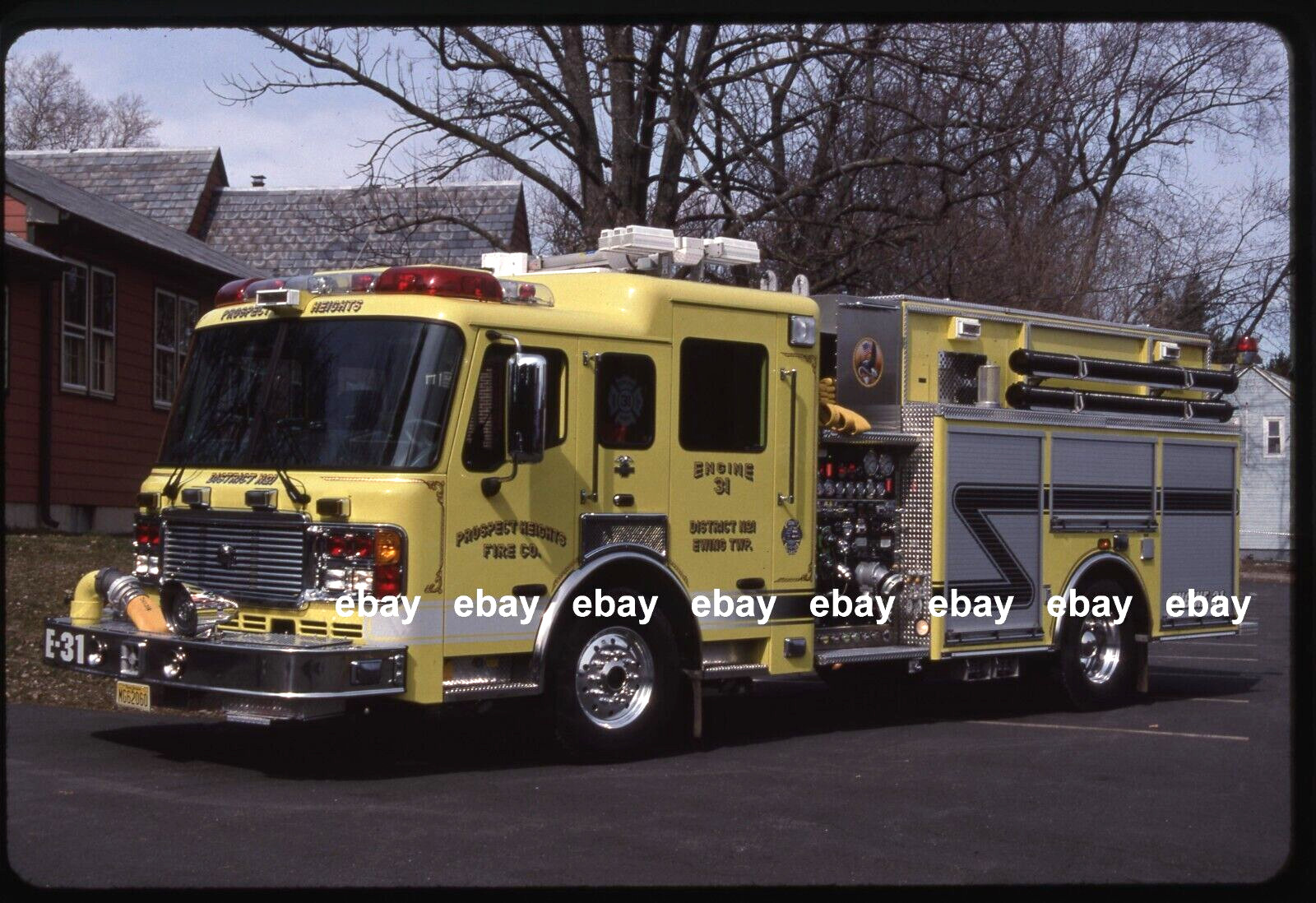 Prospect Heights FC NJ 2004 American La France pumper Fire Apparatus Slide