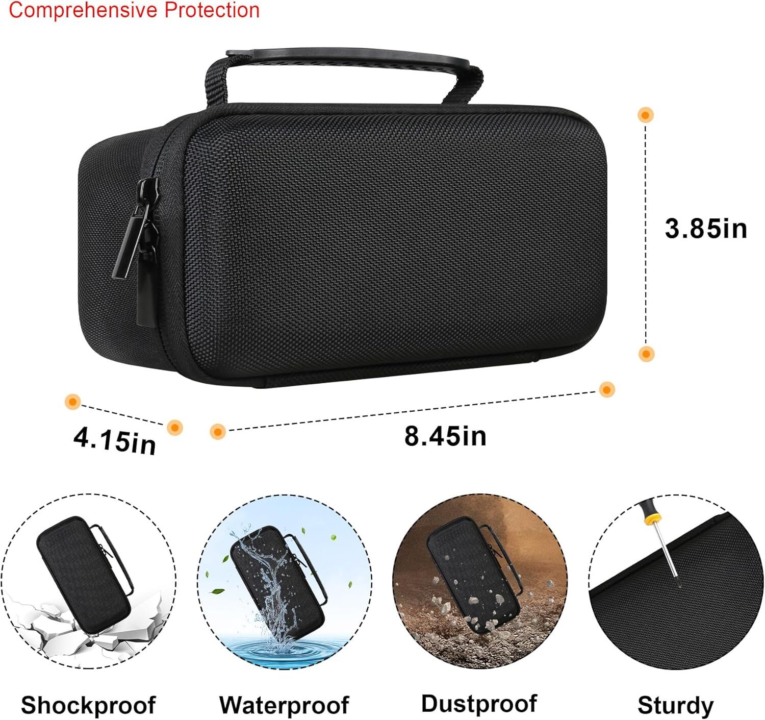 Carrying Case for Bushnell Wingman View GPS Golf Speaker, Golf Bluetooth Speaker