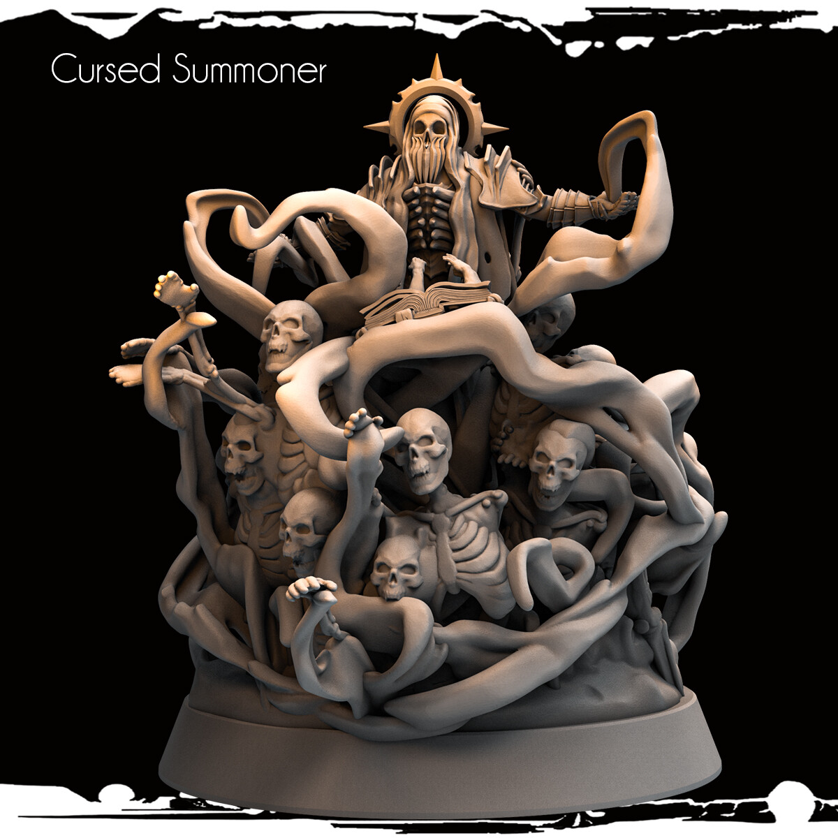 Dungeons & Dragons NPC Enemy Lost Souls Wraith, Necromancer - Cursed Summoner