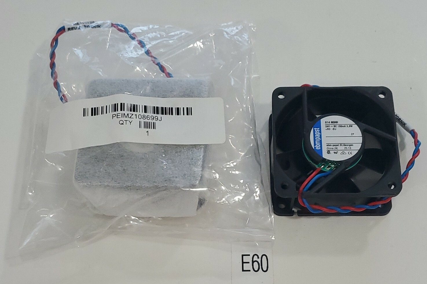 *NEW* LOT OF 2 Perkin Elmer MZ108699 Rev A Tornik Ebmpapst 614 NGHH + Warranty!