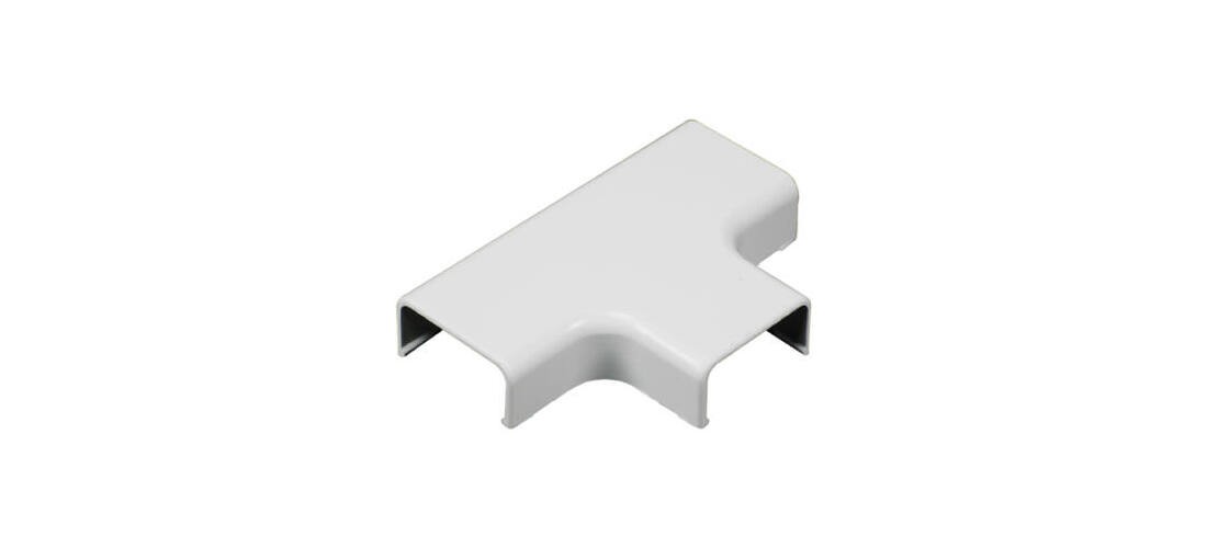 Wiremold C51 Wireway Elbow T-Fitting, Plastic, White