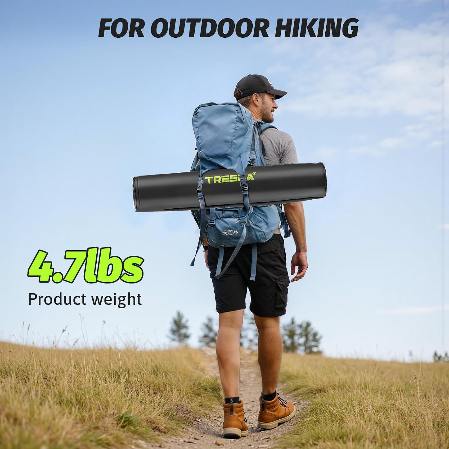 Rechargeable Telescopic Camping Light, 8.4FT LED Work Light with Tripod Stand &