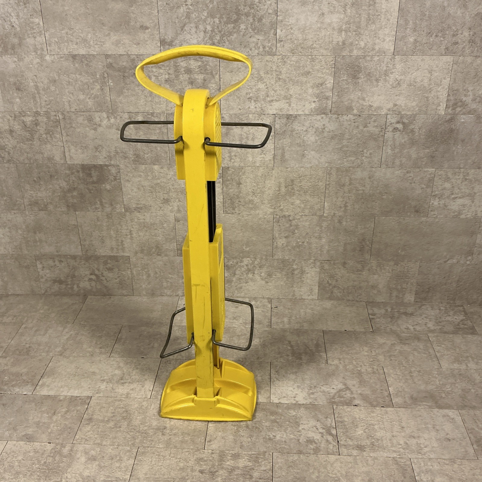 Vintage ALLSOP BOOT-IN Ski Boot Carrier Holder Tote w/ Handle YELLOW