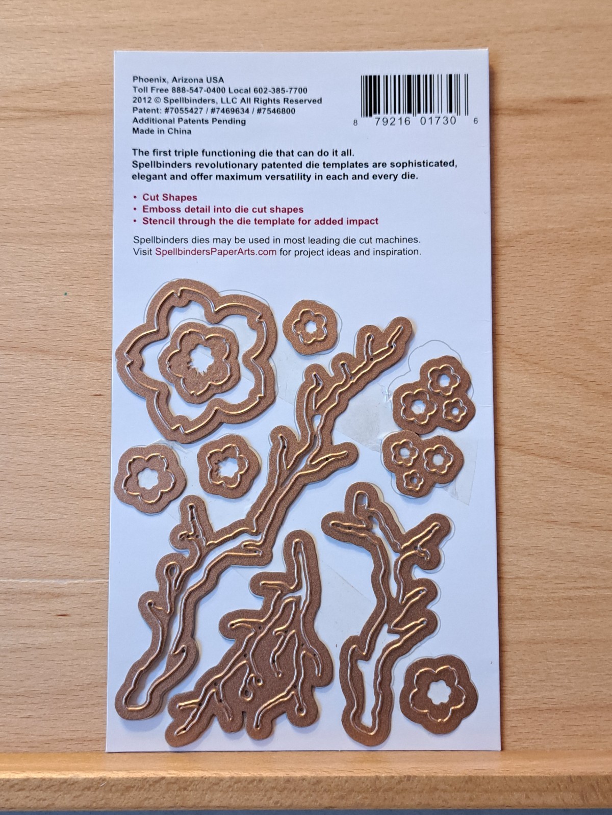 119 Spellbinders Shapeabilities Cherry Blossoms Die Cuts Cut Emboss Stencil