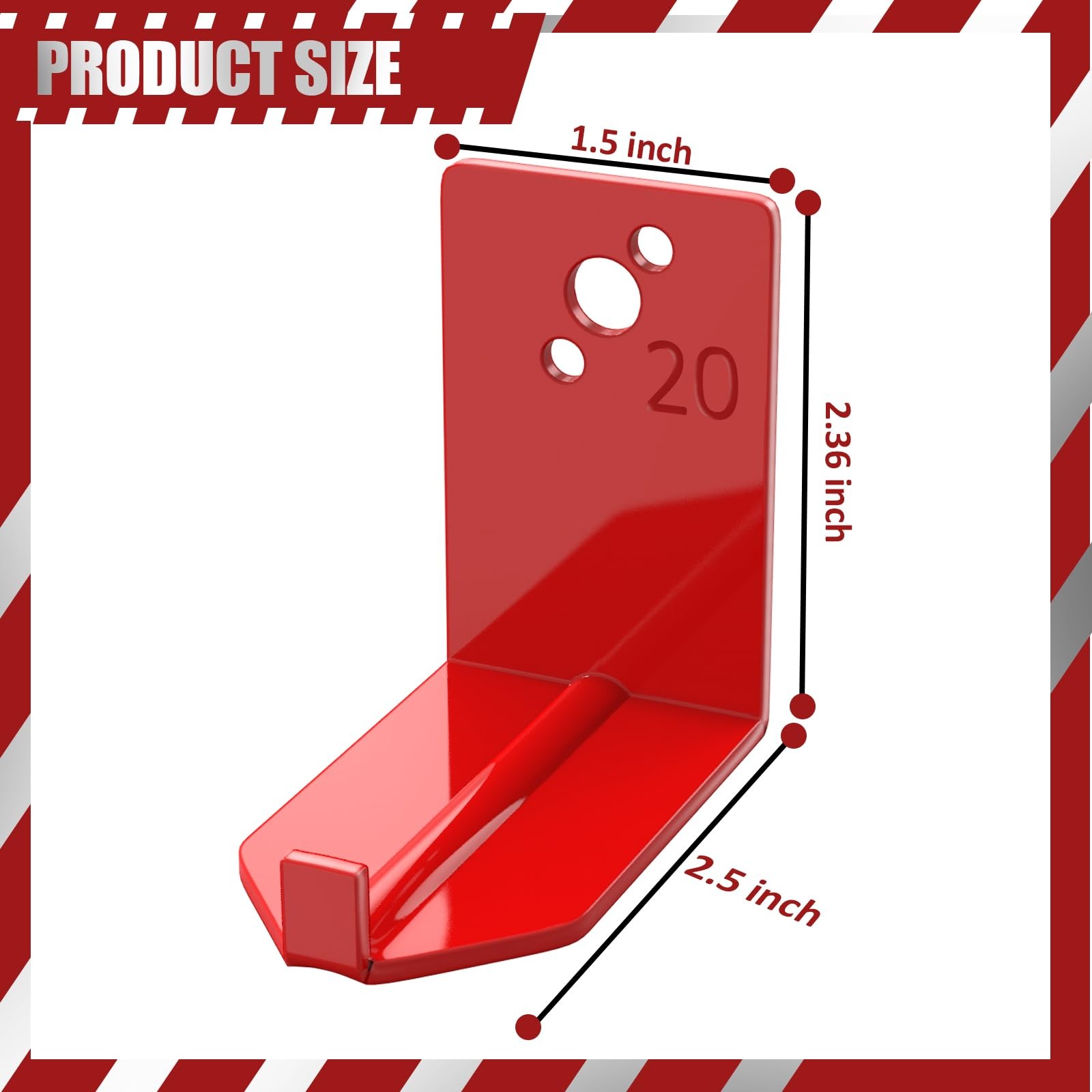 Alocre 4 Pack Fire Extinguisher Mounts & Brackets, Fire Extinguisher Wall Hoo...