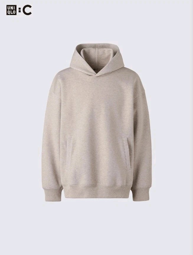 UNIQLO Sweat Oversized Pullover Hoodie Black M