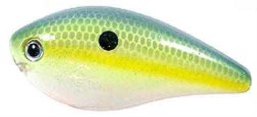 Strike King KVD 1.5 Square Bill Silent Crankbait- Chartreuse Sexy Shad