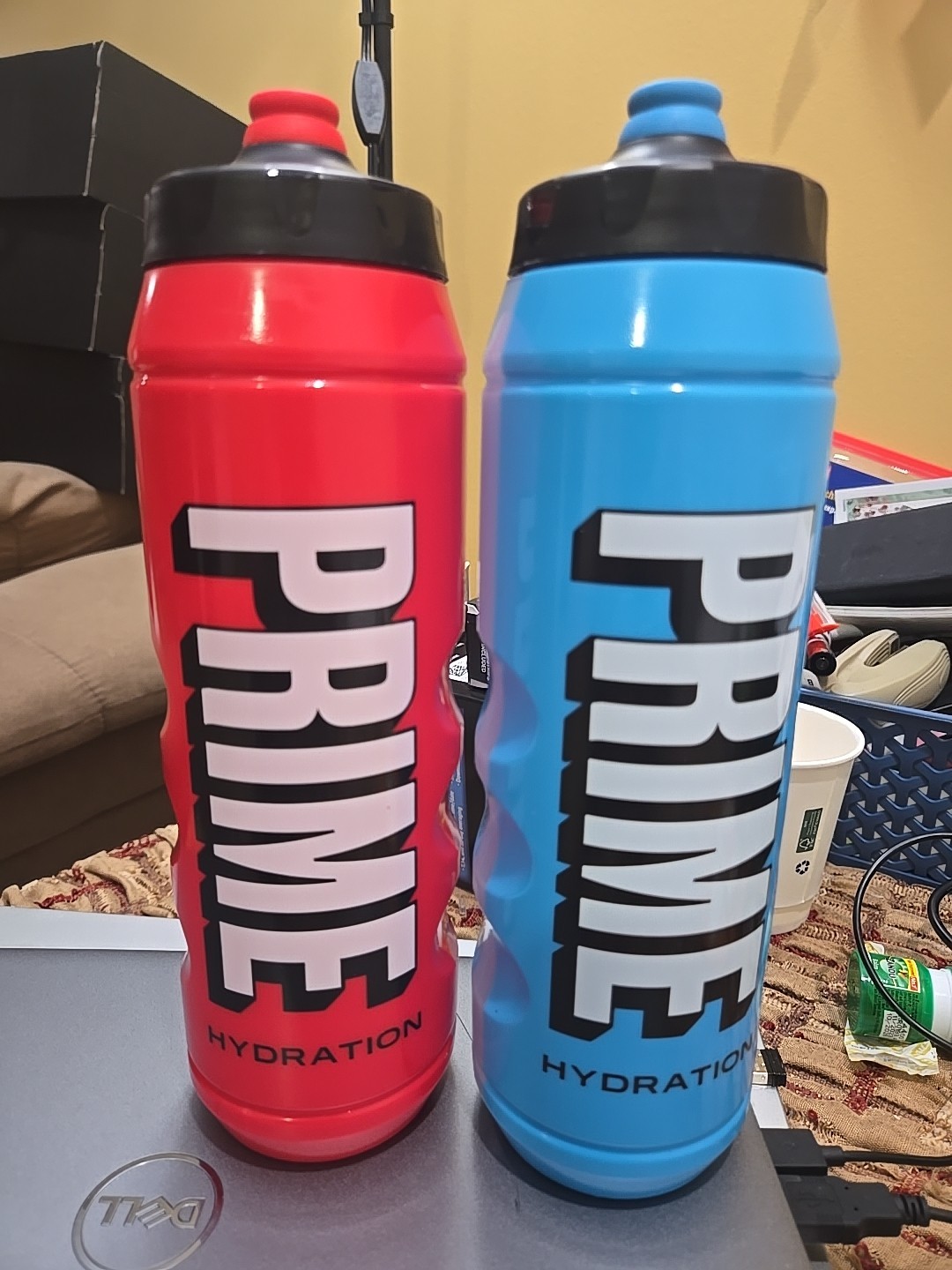 New Prime Hydration Squeeze Sport Water Bottle Promotional Item 30oz Lot of 2