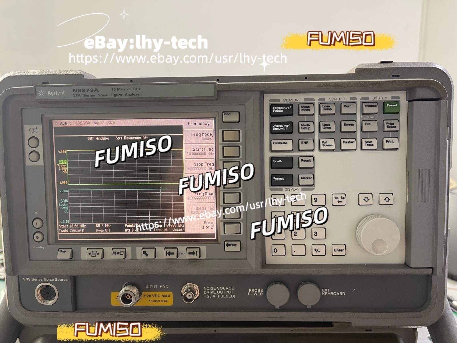 Agilent N8973A 10 MHz - 3 GHz Noise Figure Analyzer _ 1721&lhy