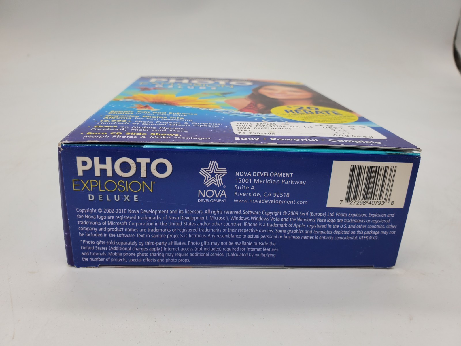 Photo Explosion Deluxe Version 4 (Nova)- Photo Editing Software -New SEALED