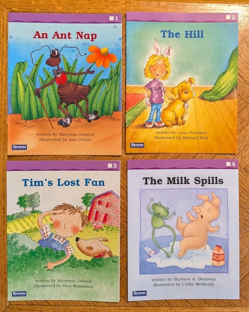 Grade K Saxon Phonics & Spelling Fluency Readers Set Average 15 Kindergarten NEW