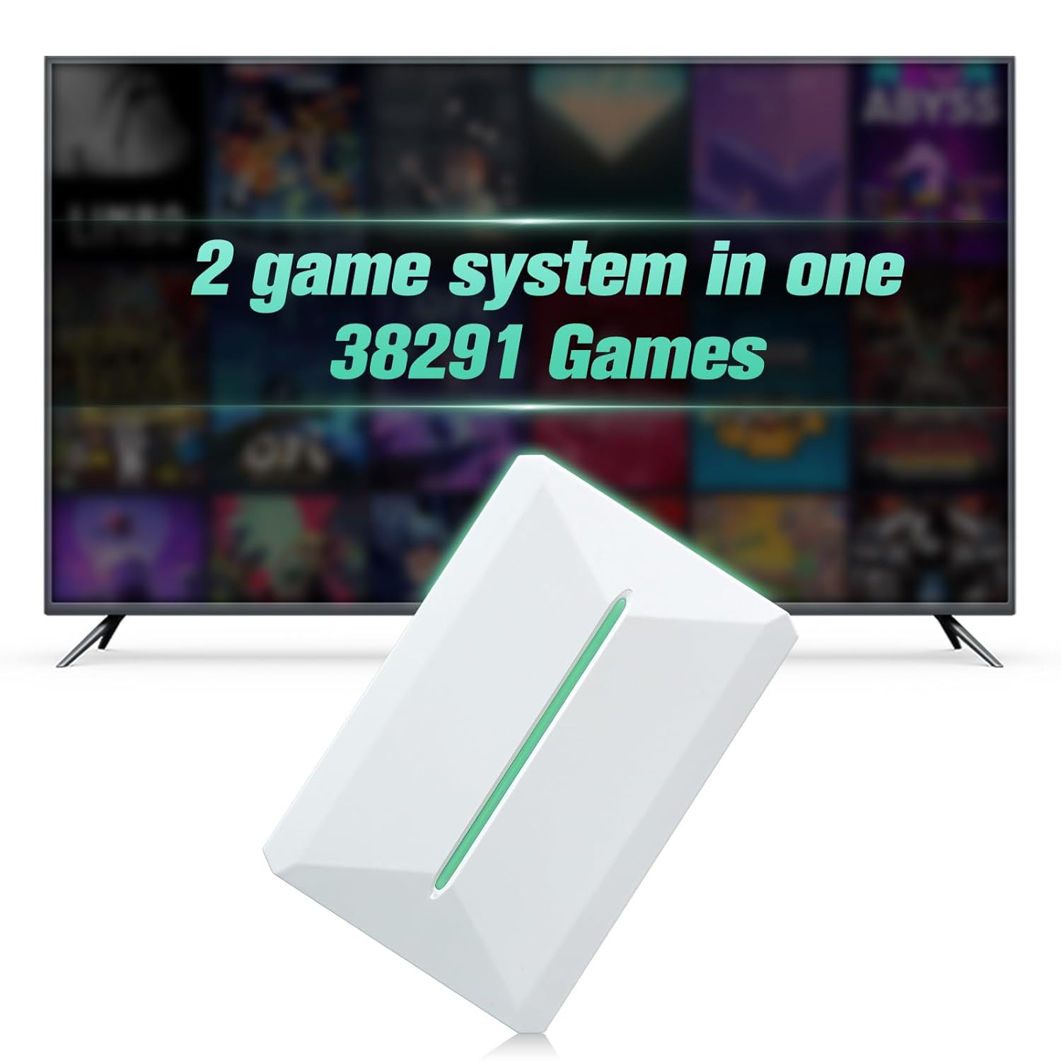 Retro Game Console Hdd 500GB, Plug and Play Video Game Console with Built in 382