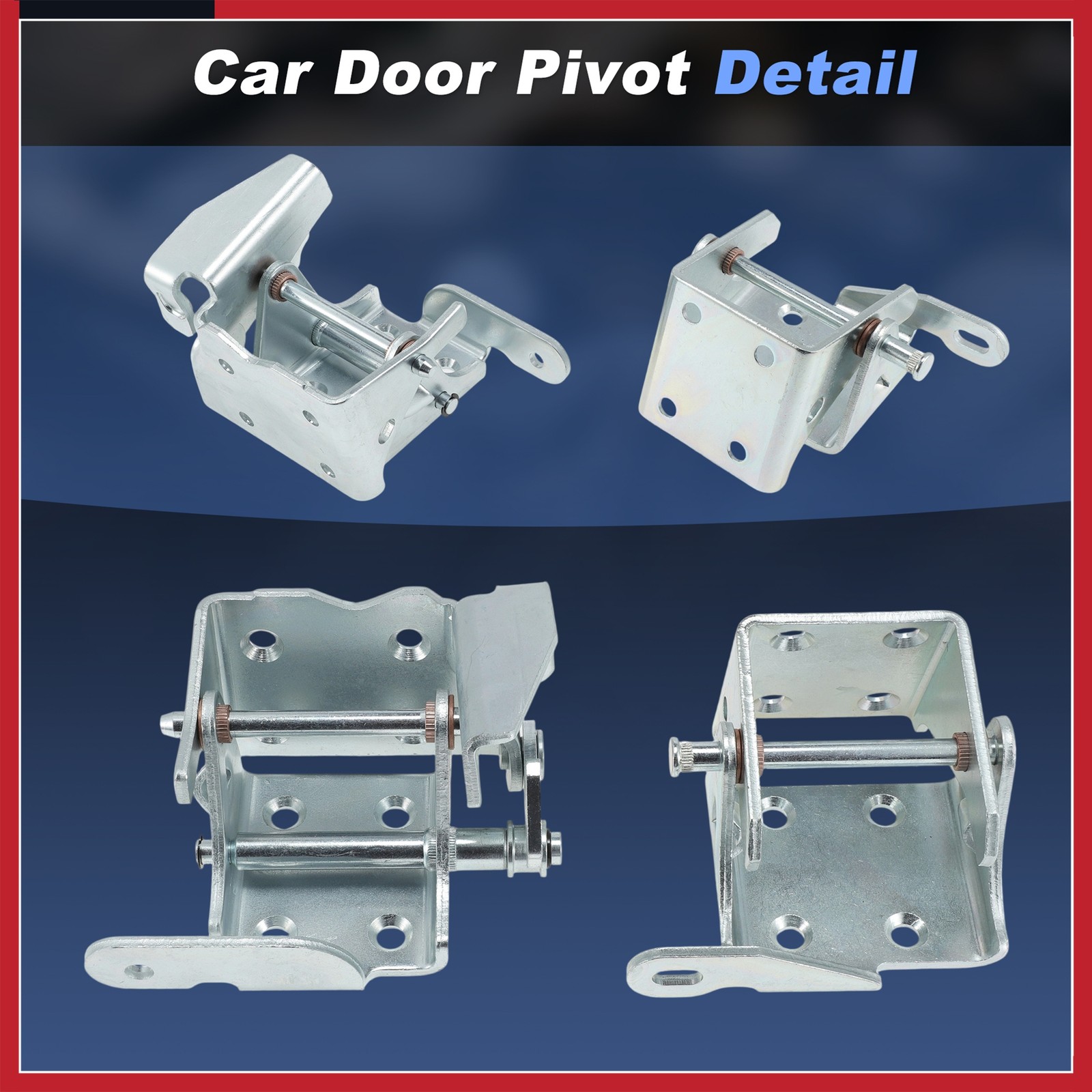 Front Left Upper Lower Door Hinge Kit for Chevy Blazer S10 95-2005 15981545