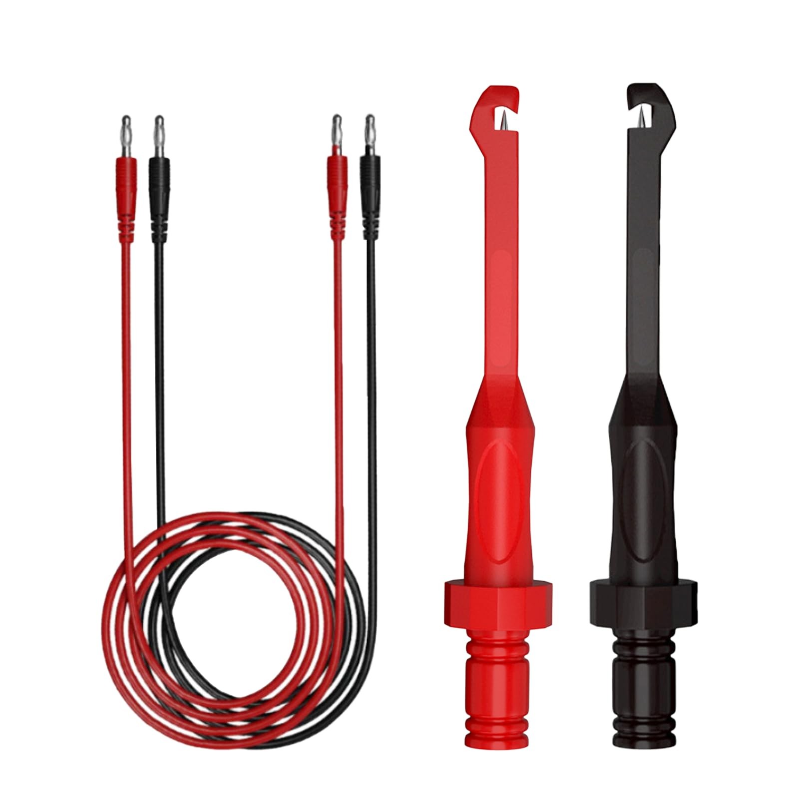 DUSCOKE 2PCS Multimeter Automotive Test Leads Kit with Wire Piercing Probe Cl...
