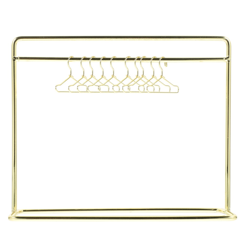 18 Inch Doll Garment Rack Mini Dollhouse Clothes Toy Miniature Hanger