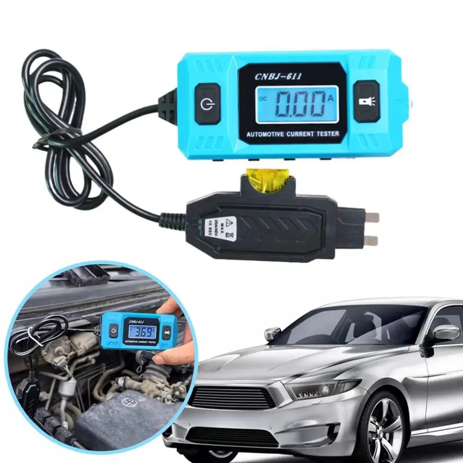 Car Circuit Fault Finder Automotive Current Tester Fuse Repair Leakage Detector