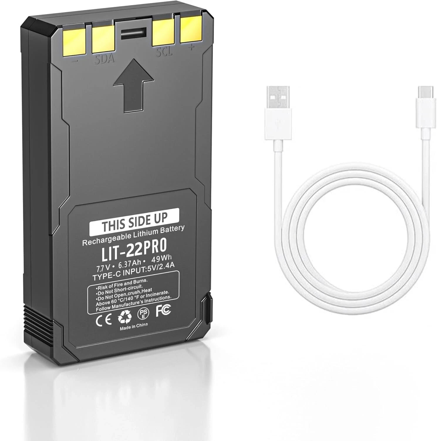 2-Pack Rechargeable LIT-22 Battery Compatible For Trail Camera Flex-M Flex G-36