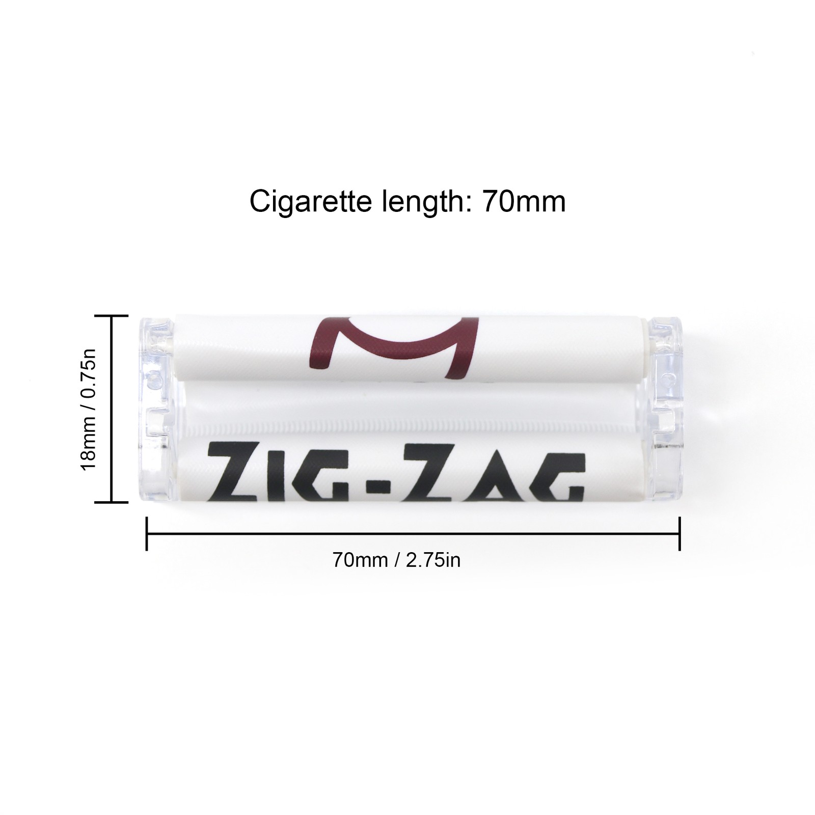 2 Packs Zig Zag 70mm Automatic Cigarette Tobacco Rolling Roller Machine