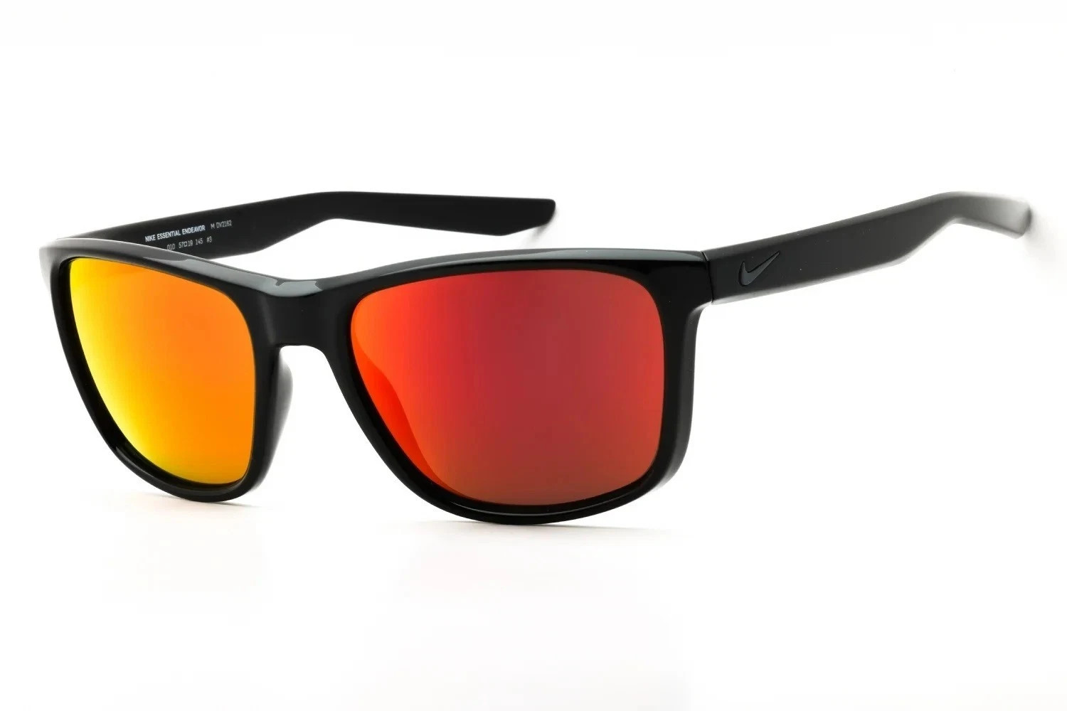 NEW NIKE DV2162 010 Black ESSENTIAL ENDEAVOR M MI  Sunglass w/ Red Mirror Lenses