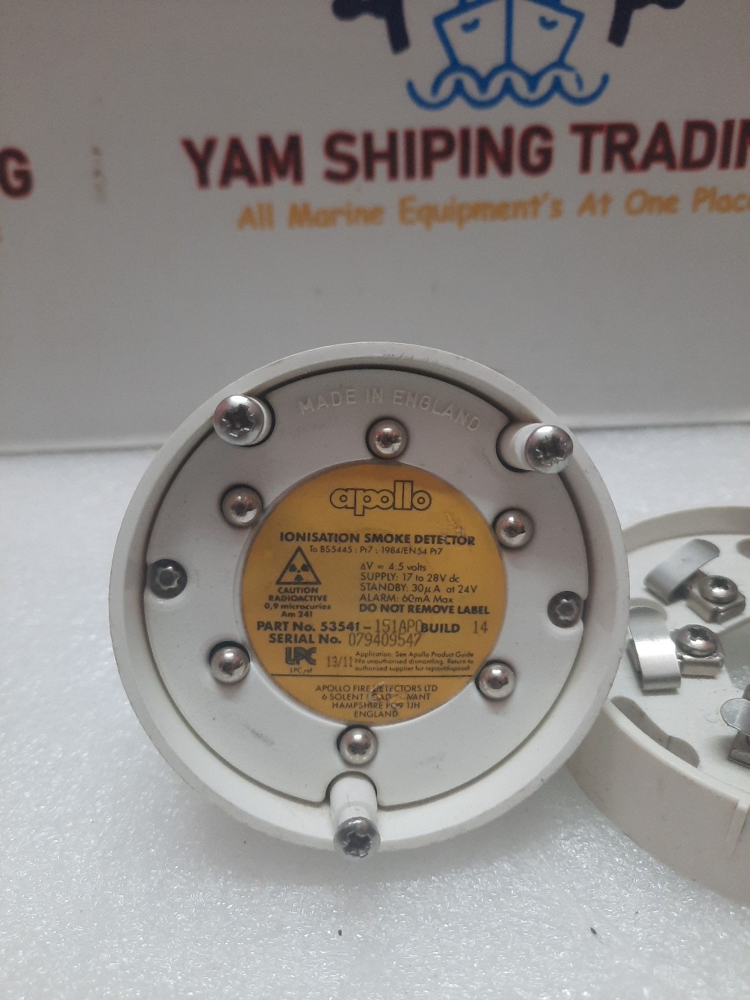 Apollo 53541-151 APO Ionisation Smoke Detector With Base