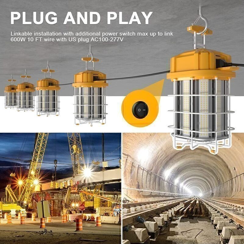 22500LM -150W LED Temporary Work Light Linkable Constructions Projects Lighting