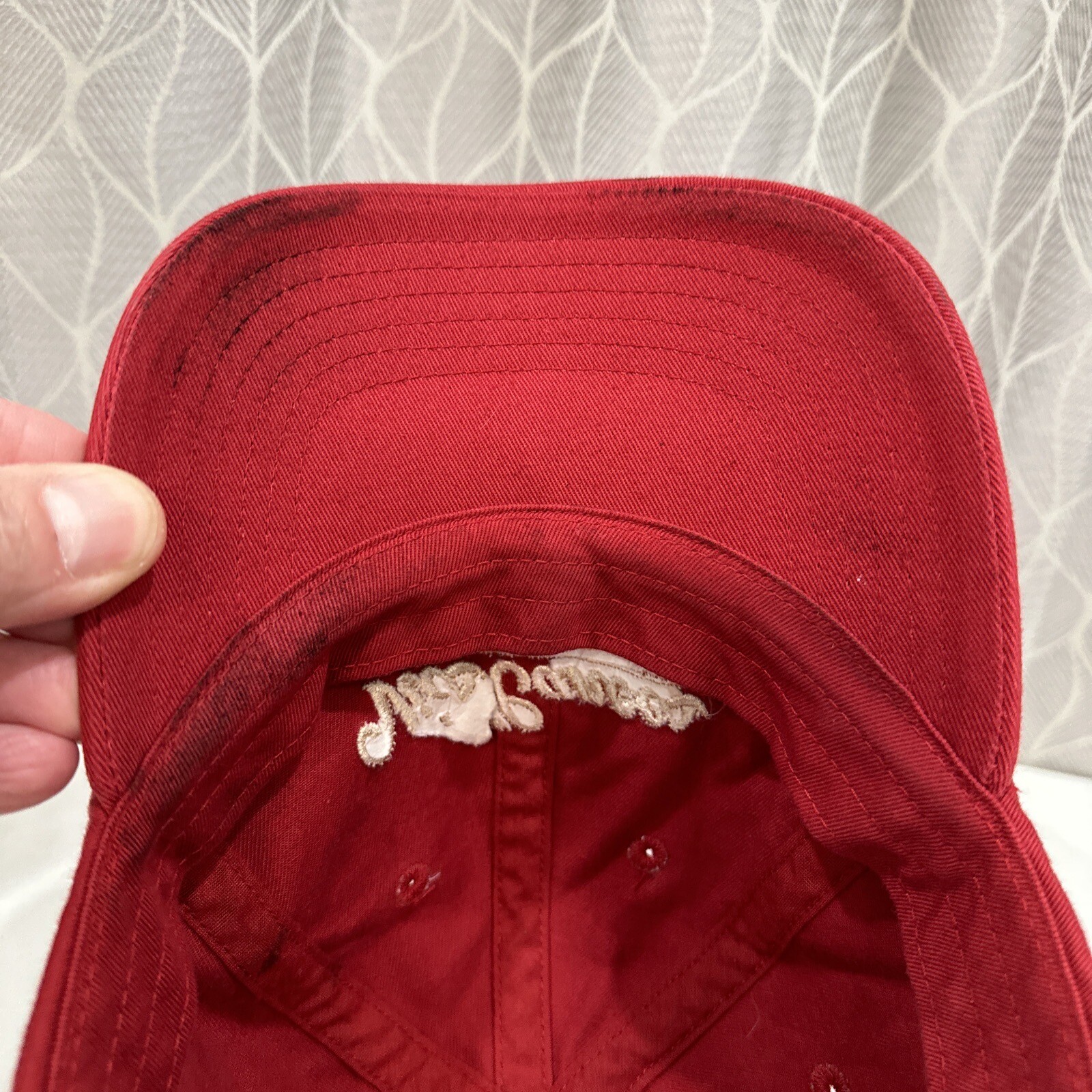 Vic’s Canoes Muskegon River Red Hat Cap Strap Buckle Cotton