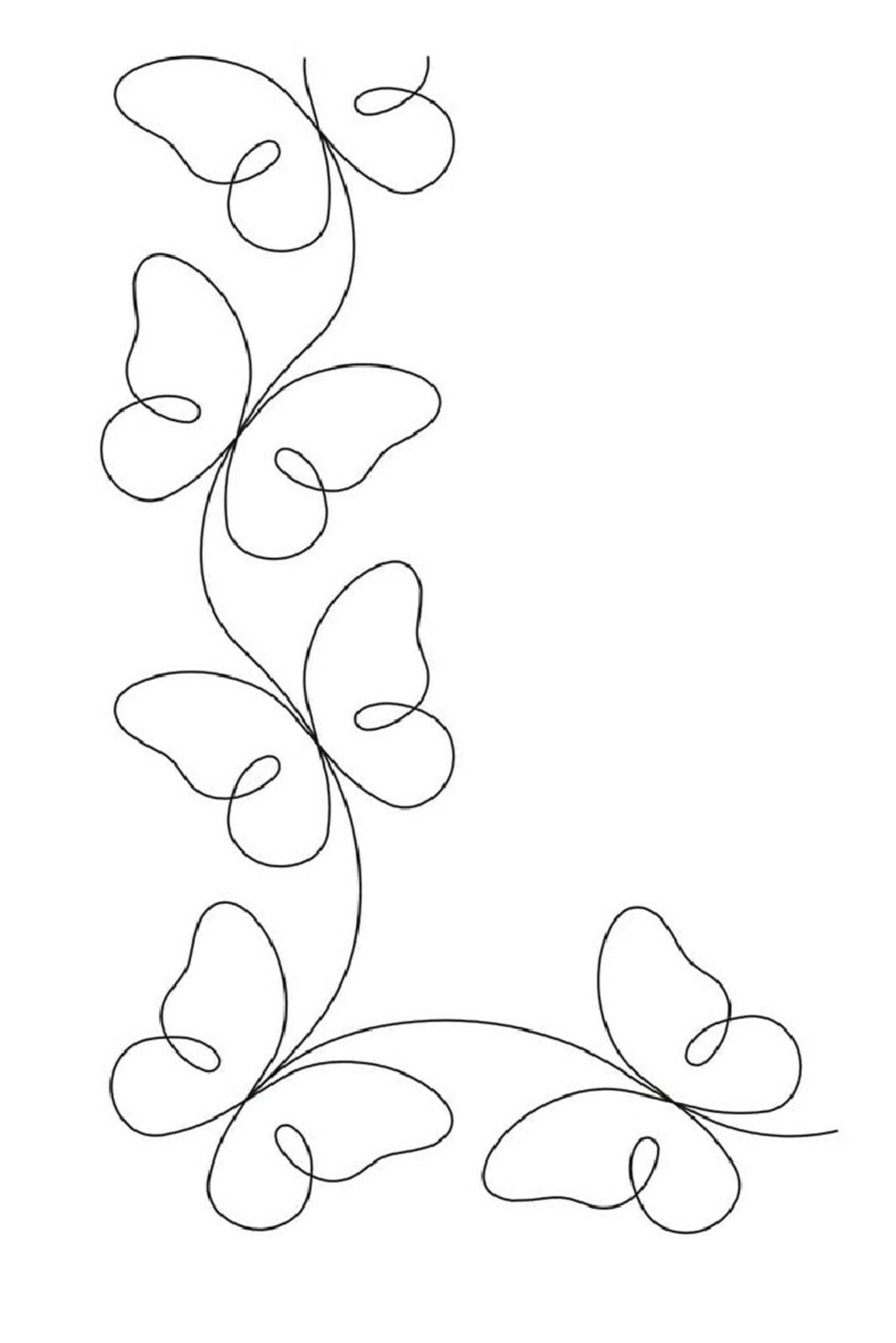 Quilting Stencil Large Butterfly Border Quilt Patterns Corner Plastic Templates