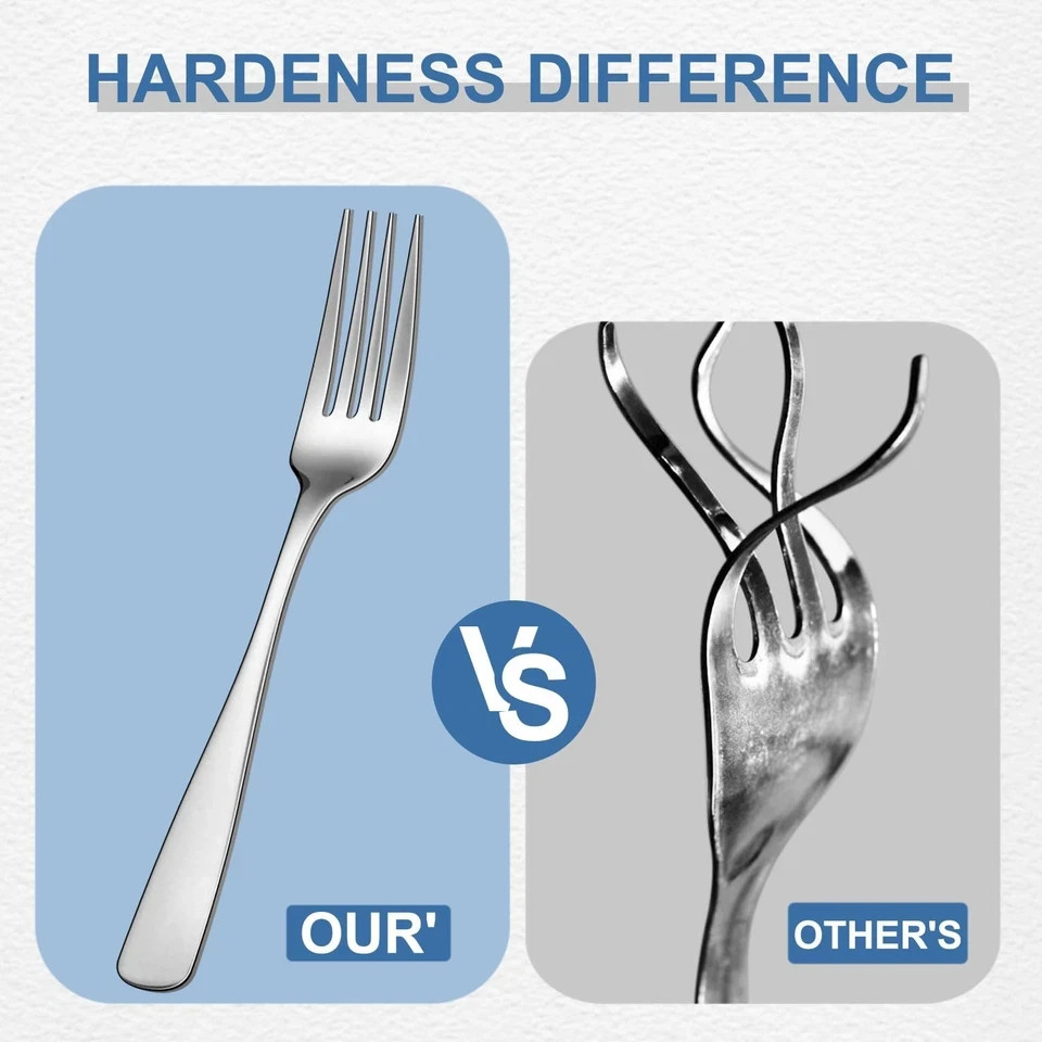 20 Piece Silverware Set - Stainless Steel Silverware Sets for 4 Include Spoon...