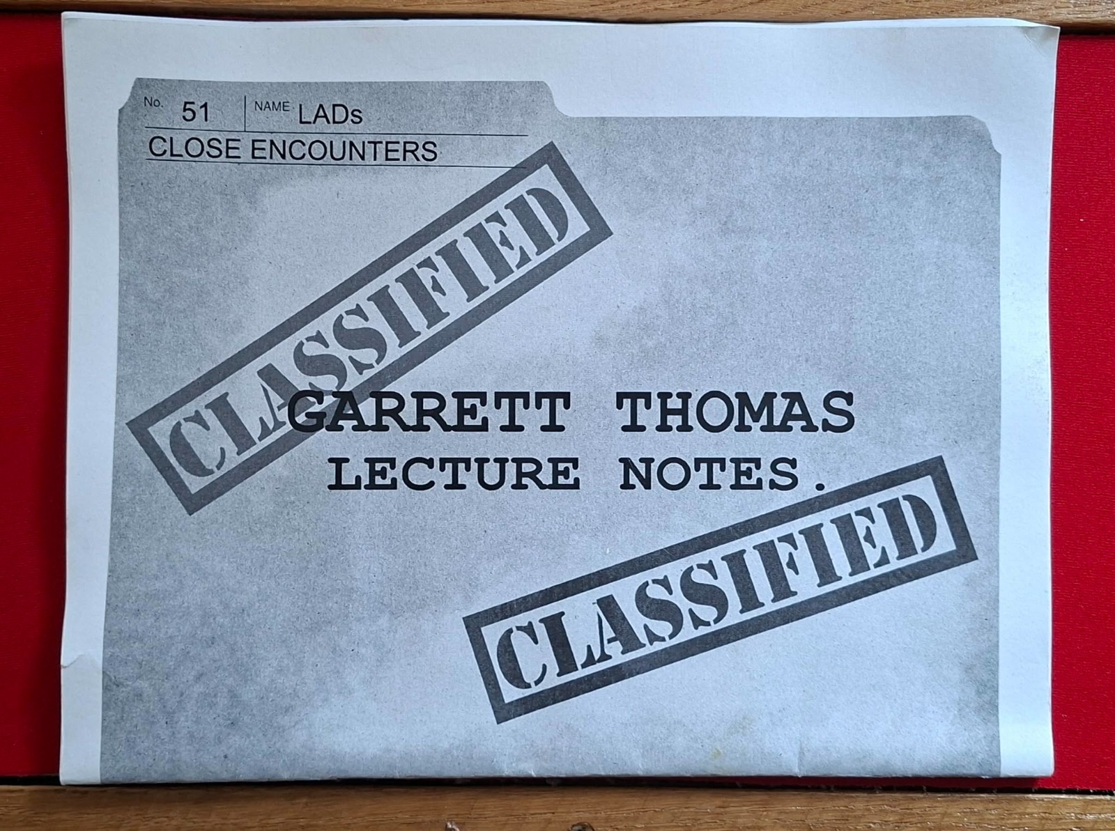Garrett Thomas Close Encounters Lecture Notes Workbook GT Web Grip Magic