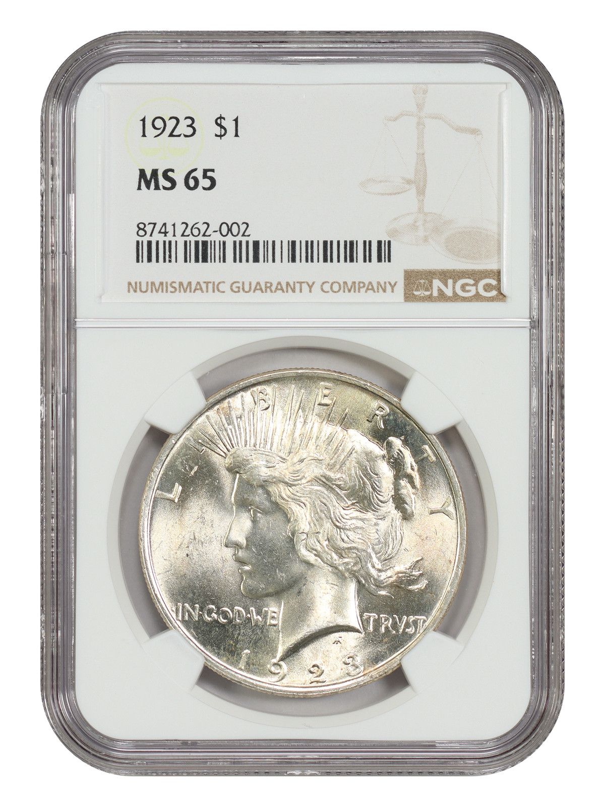 1923 $1 NGC MS65 - Peace Dollar