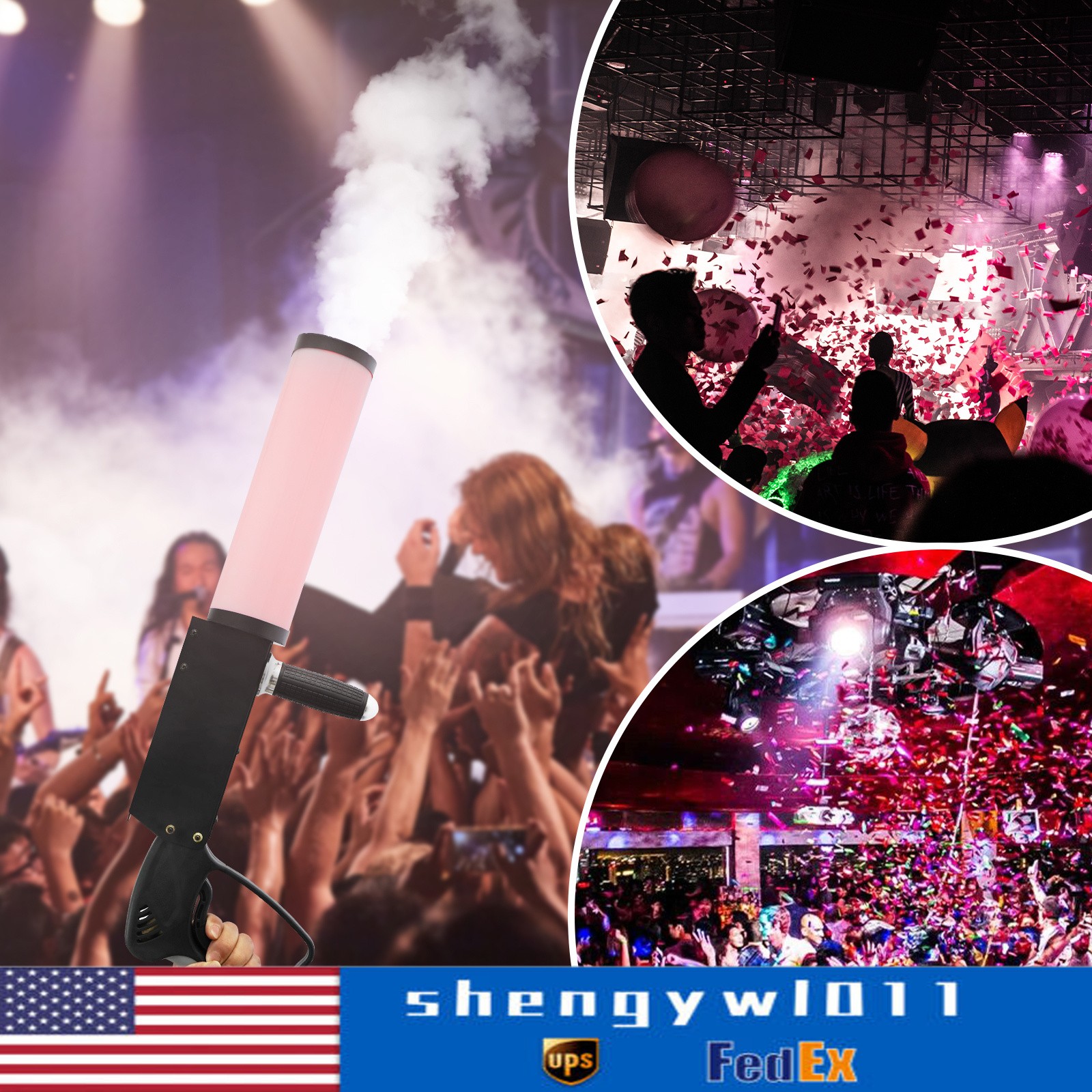 Handheld CO2 Fog Cannon with LED Colors – Perfect for Parties and Events