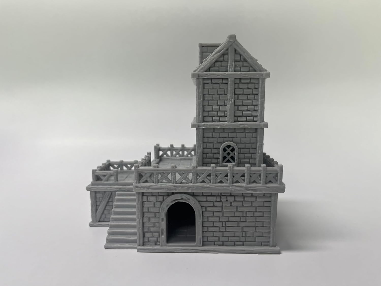 Middle Ages Medieval Architectural Terrain Set for 18-28mm Miniatures, 6"x4"x3"