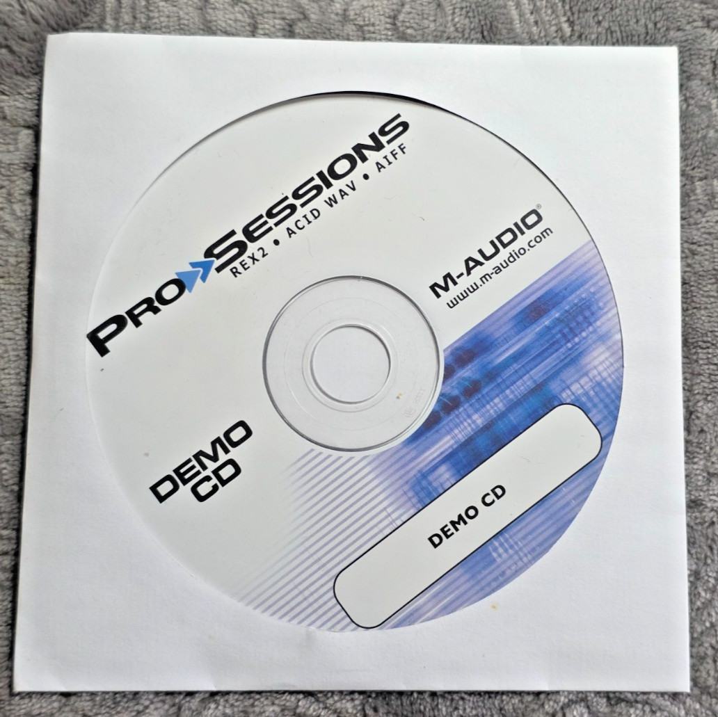 M-Audio ProSessions Demo CD REX2 Acid WAV AIFF Sample Series 2004 Software Disc