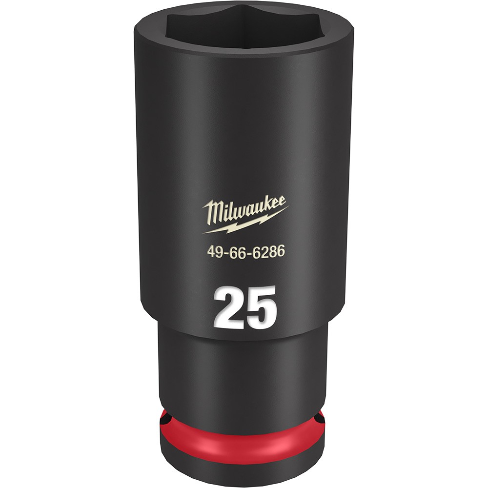 Milwaukee 49-66-6286 SHOCKWAVE 1/2in Drive 25mm Deep 6-Point Socket