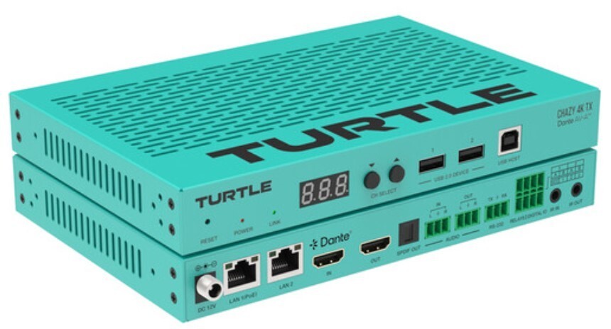 Turtle AV TAV-CHAZY4K-TX CHAZY 4K TX Dante AV-A HDMI Encoder Dante AV-A License