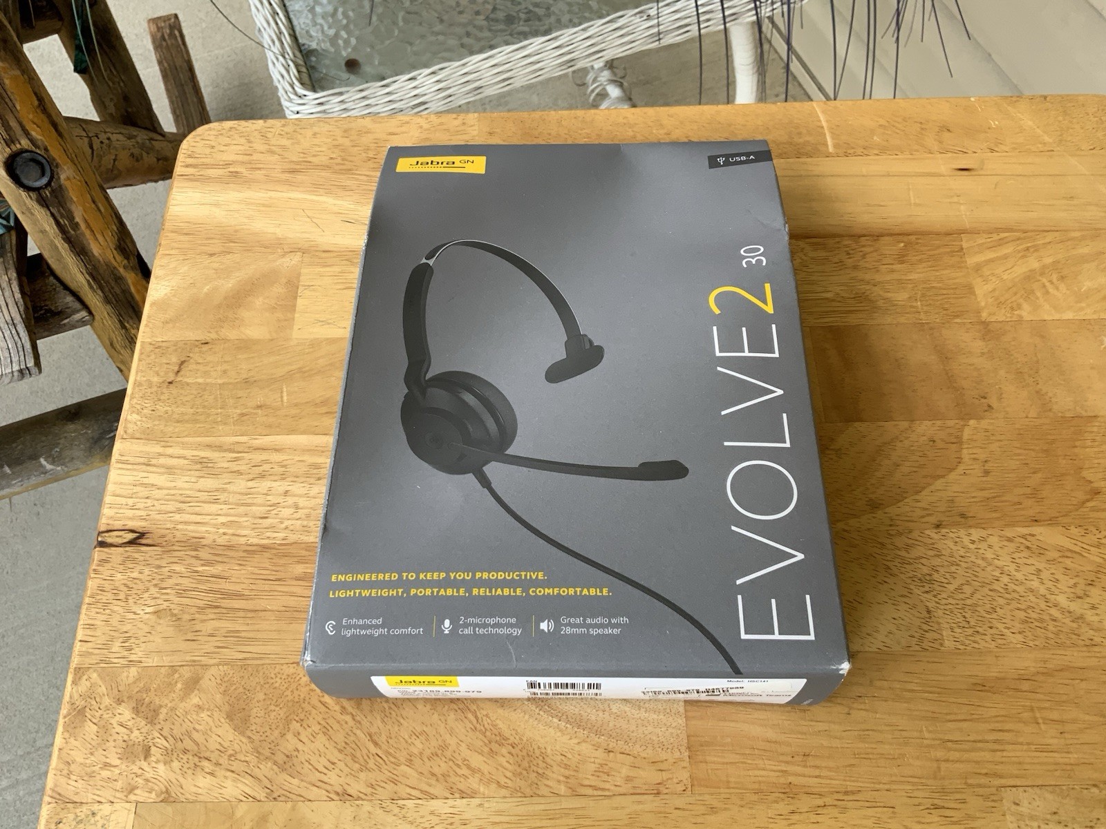 Jabra Evolve2 30 SE HSC141 Black USB-A Noise Cancelling Stereo Headset. NEW