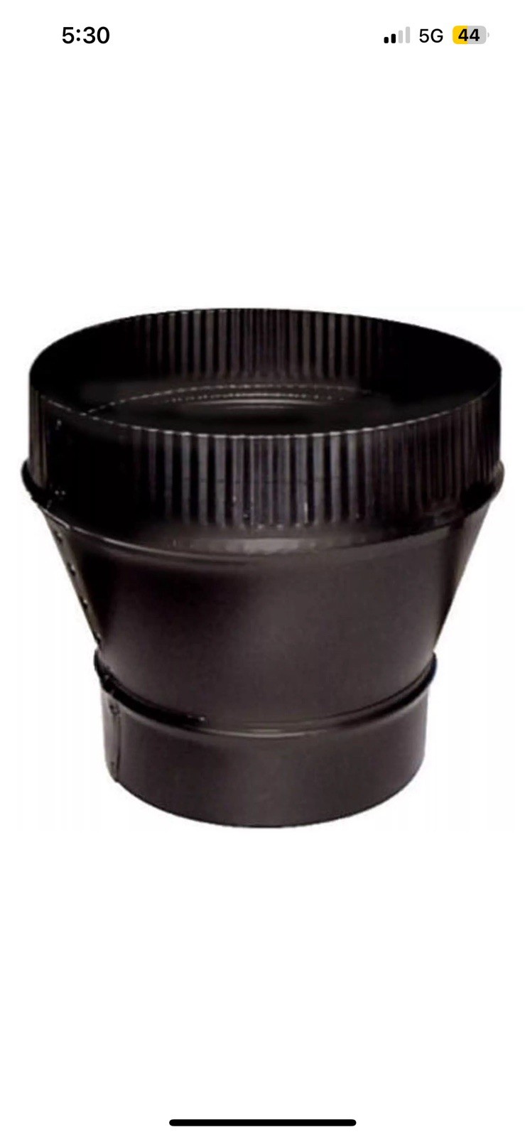 UNITED STATES HDW MFG/U S HA BM0059 6 X8 BLK 24GA Increaser