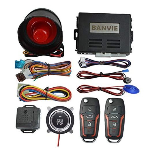 Car Alarm System with Remote Start & Push to Start Button | 3 in 1 2.with siren