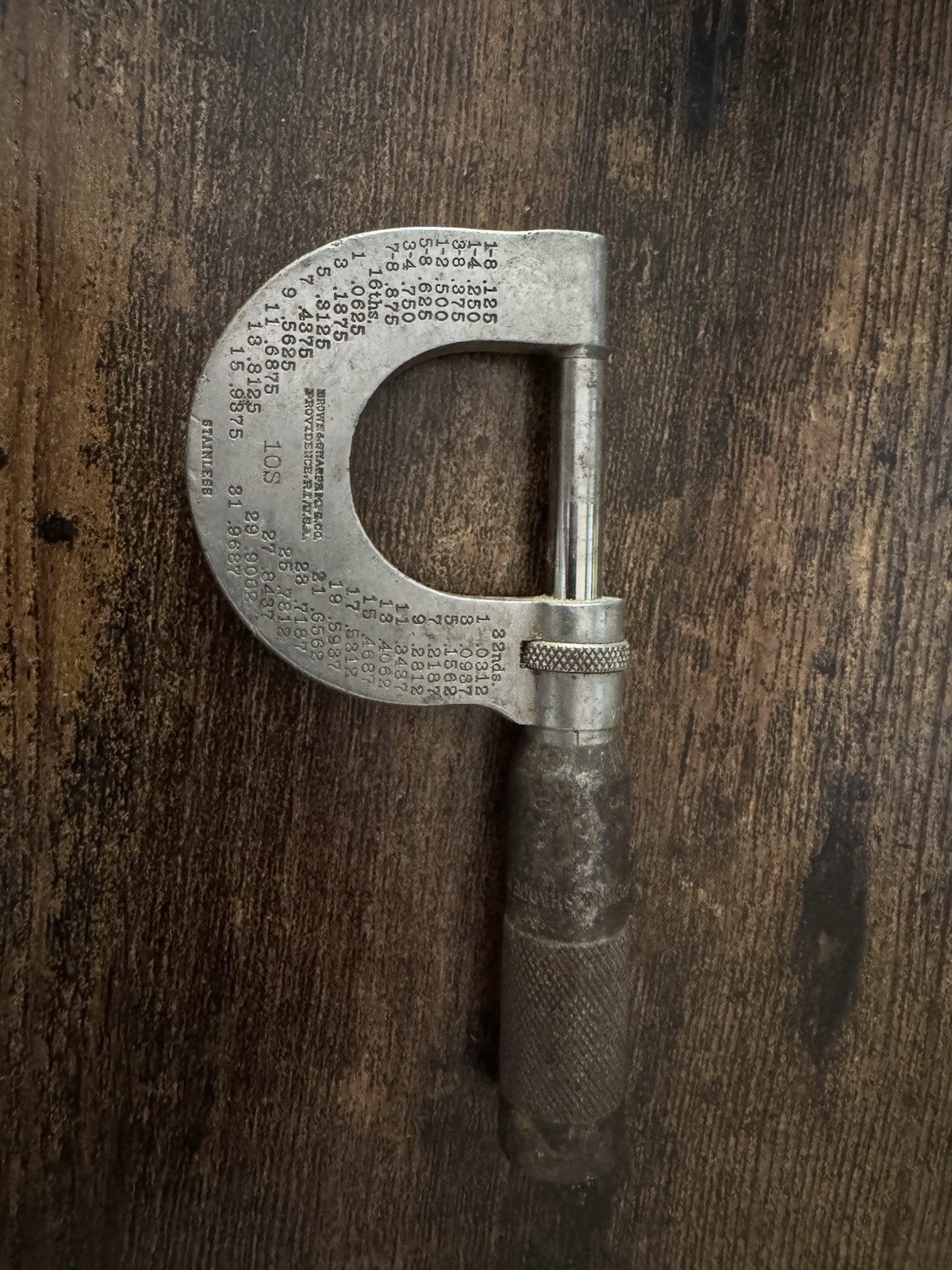 Vintage Brown & Sharpe Mfg. Co. No. 10 Micrometer - Providence USA