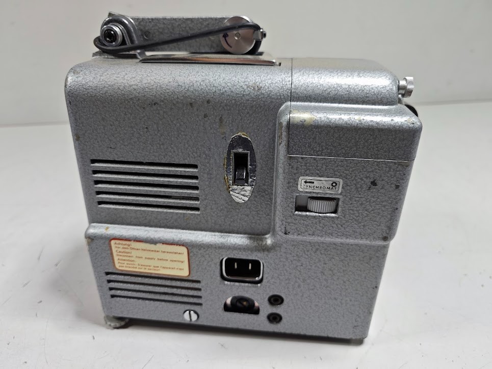 Vintage Plank Synchro 8mm Film Projector - Untested, Has Scratches and Marks