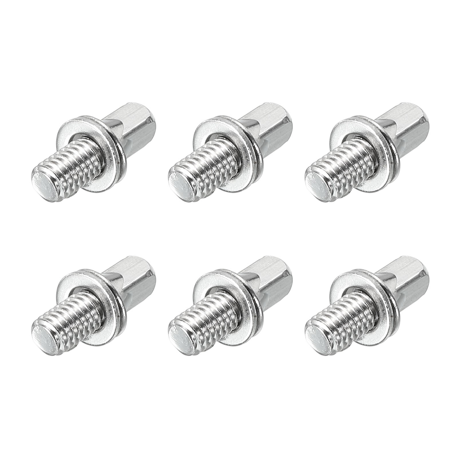 Drum Tension Rods M6 x 10mm for Bass Drum Hardware Parts Accessory Pack of 6