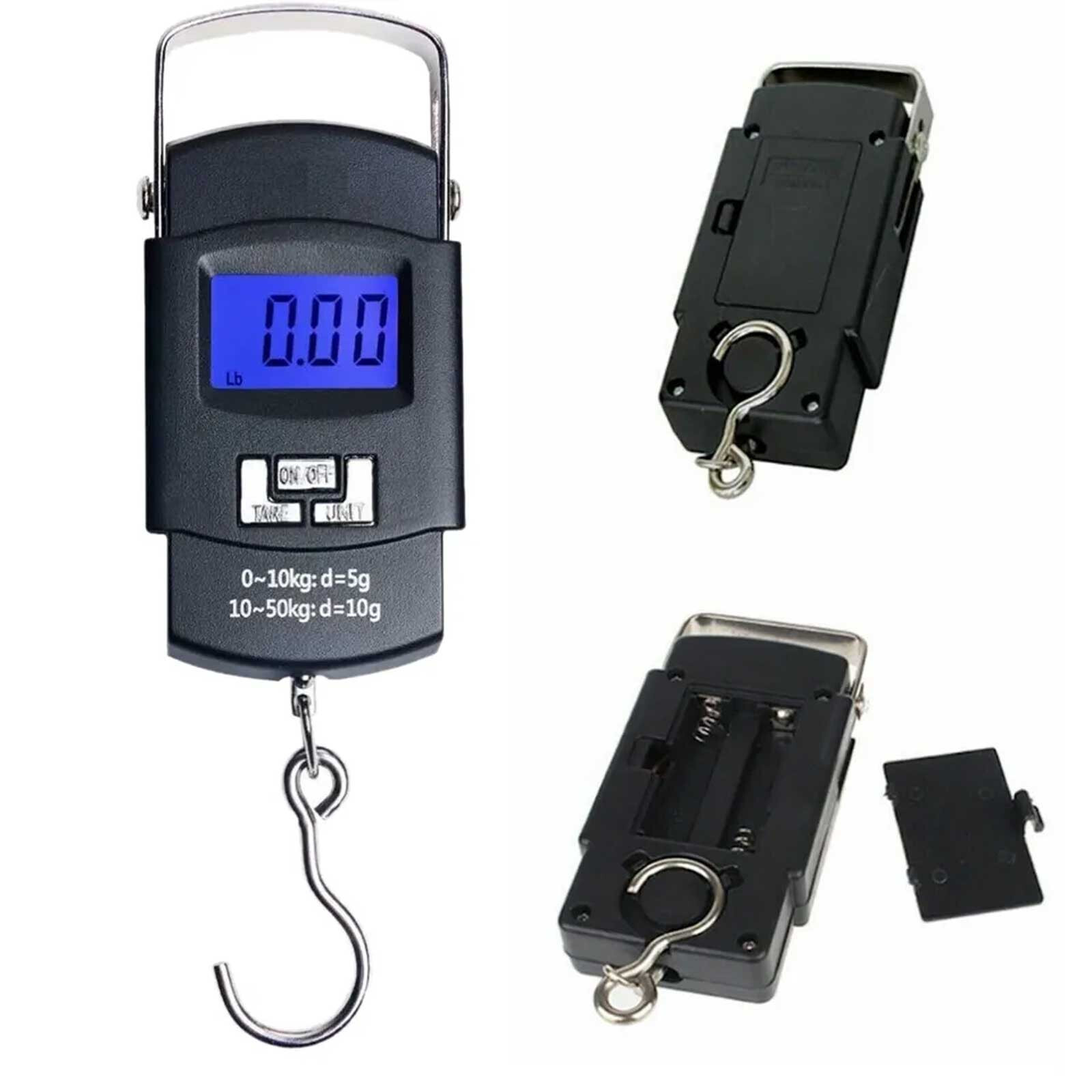 Portable Fish Scale Travel LCD Digital Hanging Luggage Electronic 110lb / 50kg