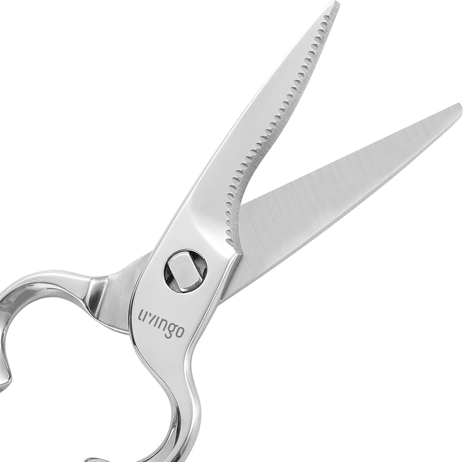 Kitchen Forged Shears Heavy Duty Come Apart Ultra Sharp Multi-function Stainl...