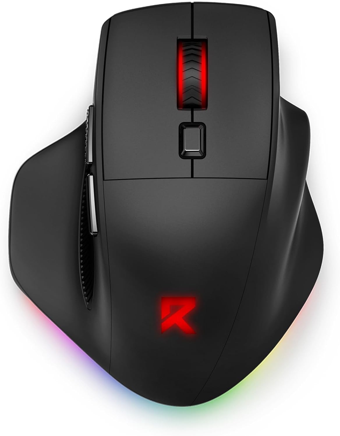 Large Wireless Gaming Mouse for Big Hands, Tri-Modes 2.4G/Bluetooth/Wired Rec...