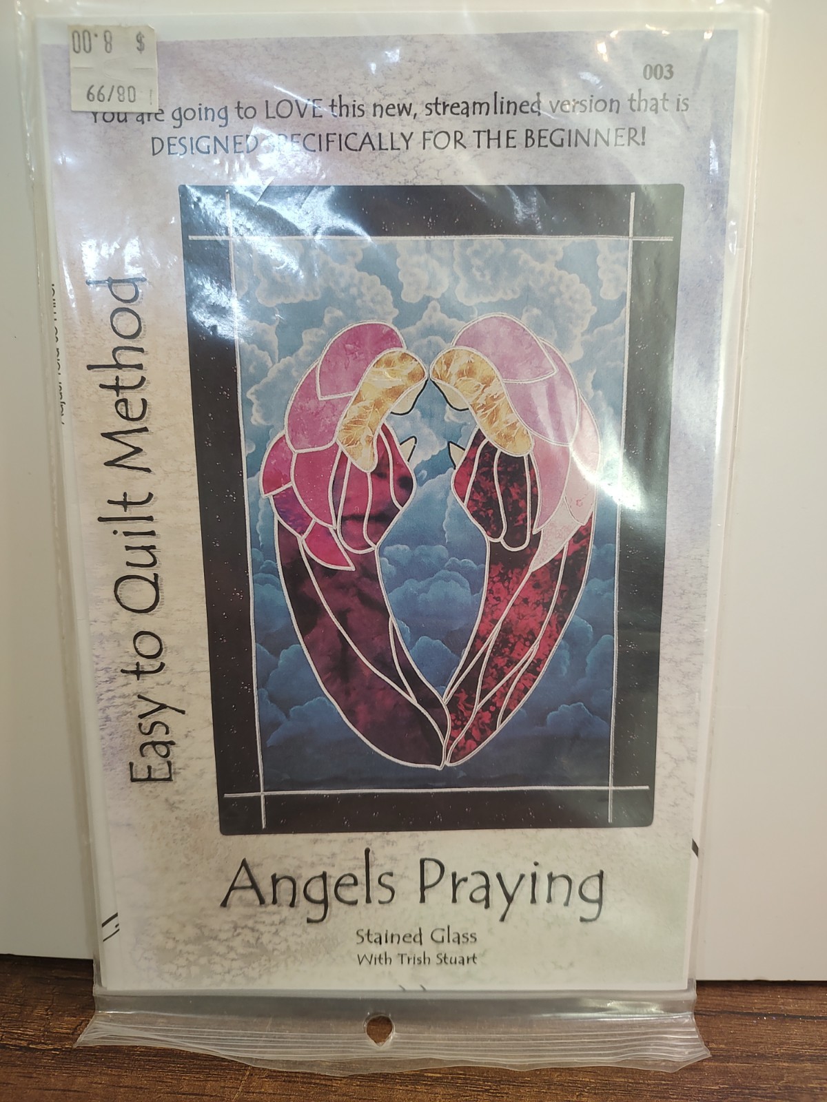 Angels Praying Stained Glass Style Wall hanging Quilt Pattern By Trish Stuart